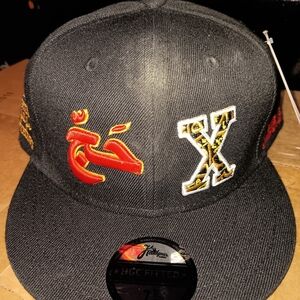 Black Malcom X Fitted Cap From Headgear